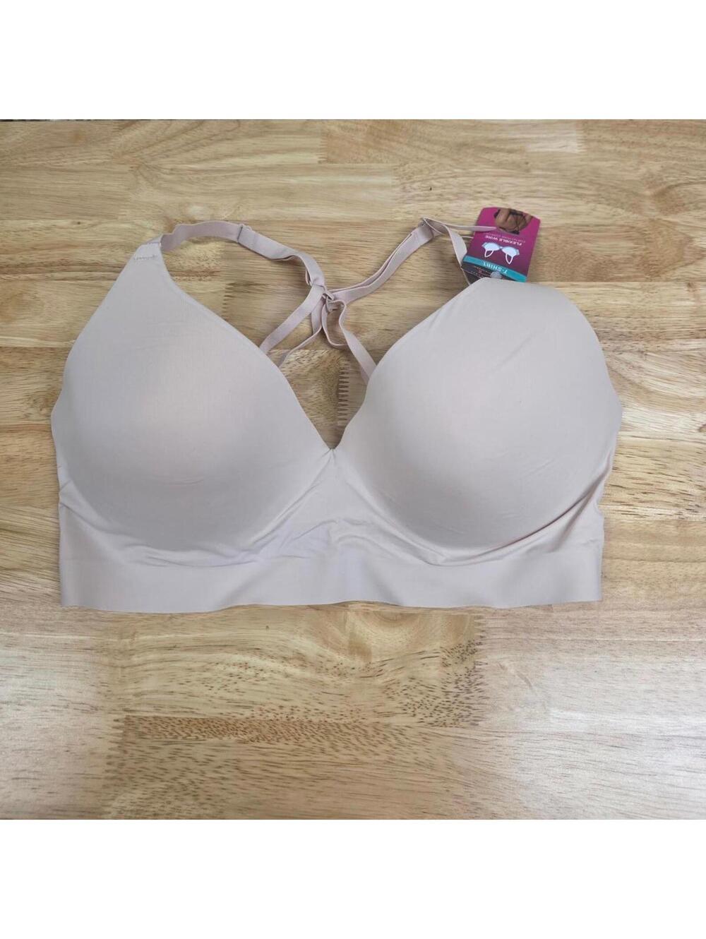 MAIDENFORM BARELY THERE UNDERWIRE T‑SHIRT BRA SANDSHELL SIZE 34D